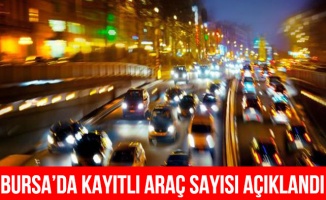Bursa'da kayıtlı araç sayısı 790 bini geçti