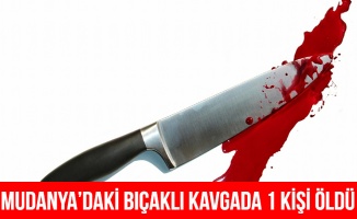 Mudanya'da bıçaklı kavga: 1 ölü
