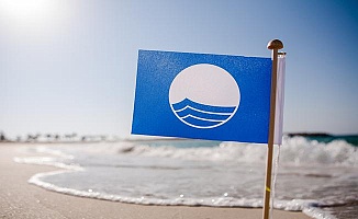 Hamzakoy plajı "Mavi Bayrak" aldı