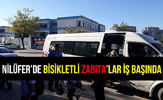 Nilüfer'de Bisikletli Zabıtalar İş Başında