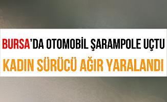 Bursa İnegöl'de Takla Atan Otomobil Şarampole Yuvarlandı