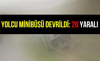 Kocaeli Gölcük'te Yolcu Minibüsü Devrildi: 20 Yaralı