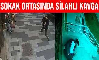 Bolu'da 2 Kişi Cadde Ortasında Silahla Çatıştı