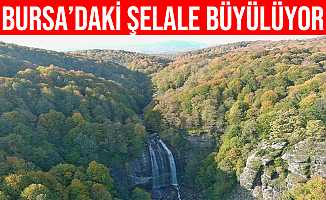 Bursa'daki Suuçtu Şelalesi'nin Sonbahar Güzelliği Büyülüyor