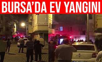 Bursa Gemlik'teki Ev Yangınında Daire Kullanılamaz Hale Geldi