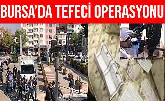 Bursa İnegöl'deki Tefeci Operasyonunda 5 Gözaltı