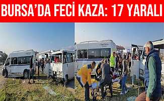 Bursa İnegöl'deki Trafik Kazasında 17 Kişi Yaralandı