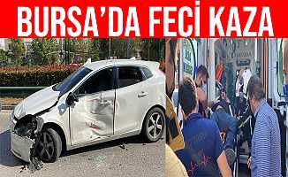 Bursa’da TIR İle Otomobilin Çarpıştığı Kazada 1 Kişi Yaralandı