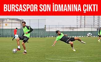 Bursaspor Kocaeli Kampındaki Son İdmanda Taktik Çalıştı