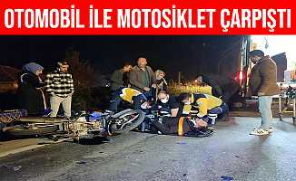 Sakarya Karasu’da Otomobil İle Motosiklet Çarpıştı