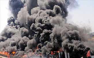 Tuzla Deri Sanayi Sitesi'nde Fabrika Yangını