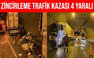 Adana-Ankara Otoyolu'nda Zincirleme Trafik Kazası: 4 Yaralı