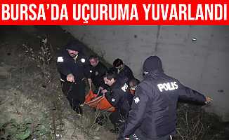 Bursa'da 65 yaşındaki adam 15 metreden yuvarlanarak uçuruma düştü
