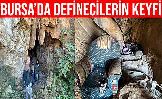 Bursa'da definecilerin mağara hayatı pes dedirtti