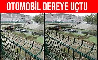 Edirne Uzunköprü'de Otomobil Dereye Uçtu