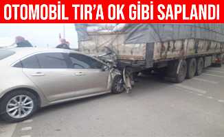 Ordu Fatsa'da Otomobil Tıra Çarptı: 1 Ağır Yaralı