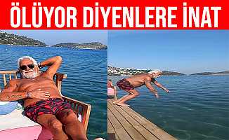 Şarkıcı Fedon "Kanser oldu, ölüyor" diyenlere nispet denize atladı