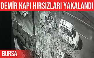 Bursa'daki demir kapı hırsızları yakayı ele verdi