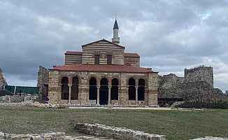 Enez Ayasofya Camii ibadete açılıyor