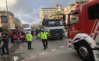 Maltepe’de beton mikserinin altında kalan kadın öldü