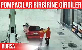 Bursa'da pompacılar yumruk yumruğa kavga etti