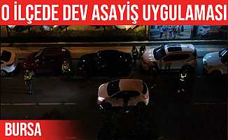Bursa’da drone destekli asayiş uygulaması yapıldı