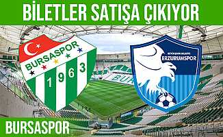 Bursaspor-Büyükşehir Belediye Erzurumspor Biletleri