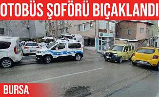 Çocukları kovalayan otobüs şoförü bıçaklandı