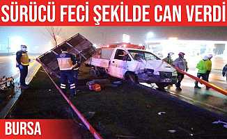 İnegöl'de trafik kazası: Camdan fırlayan sürücü öldü