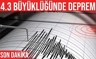 İzmir açıklarında 4.3 büyüklüğünde deprem oldu
