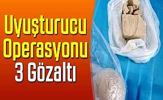 Kastamonu’da uyuşturucu operasyonu: 3 gözaltı