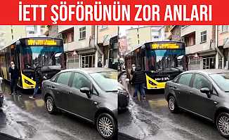 Trafik magandası İETT şoförüne dehşeti yaşattı