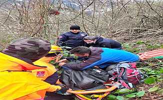 Artvin’de kamyonet uçuruma yuvarlandı