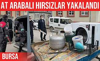 At arabası ile çamaşır makinesini çalan 2 kişi yakalandı