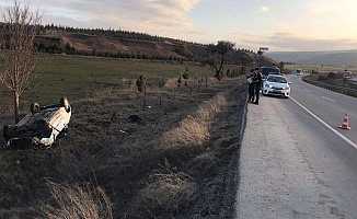 Eskişehir’de otomobil takla attı: 1 ölü, 1 yaralı