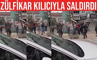 Kavga'da zülfikar kılıcıyla saldırdı