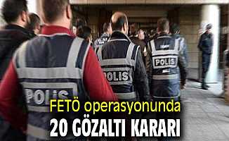 Sakarya merkezli 6 ilde FETÖ operasyonunda 20 gözaltı