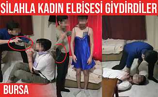 Silahla Tehdit Edip Kadın Elbisesi Giydirdiler