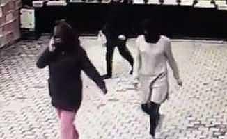 Peçeli kadın hırsızlar kameralara yakalandı