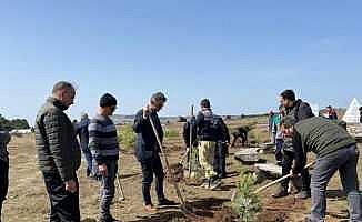 Kurtuluşunun 100. yılında Demirci Akıncılar Anıtının olduğu alan ağaçlandırıldı