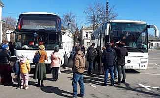 Ukrayna’nın Mıkolayiv kentindeki Ahıska Türkleri tahliye edildi
