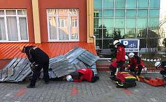 Uzunköprü’de afet tatbikatı gerçekleştirildi