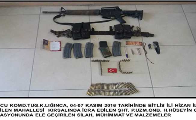 Bitlis#039;te 1 PKK#039;lı etkisiz hale getirildi
