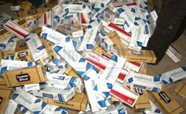 Çorlu#039;da bin 573 paket kaçak sigara ele geçirildi