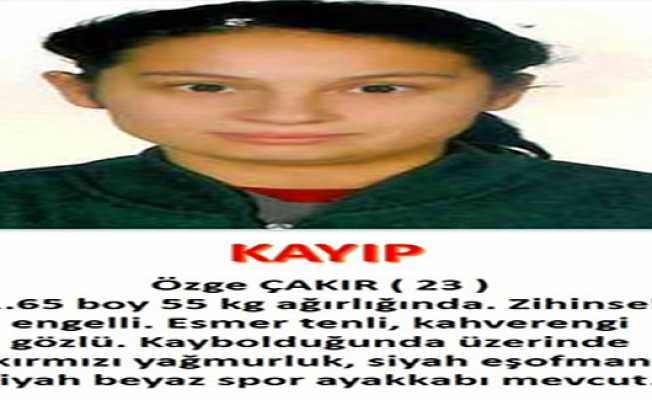 Polis Kaybolan Engelli Genç Kızı Arıyor