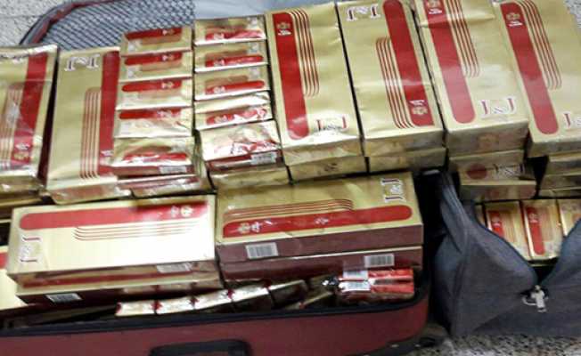 Yolcu otobüsünün bagajında bin 130 paket kaçak sigara ele geçirildi