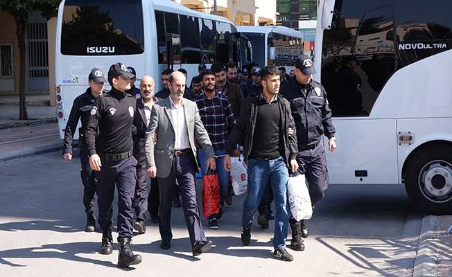 Mersin#039;de terör zanlısı 27 kişi adliyeye sevk edildi