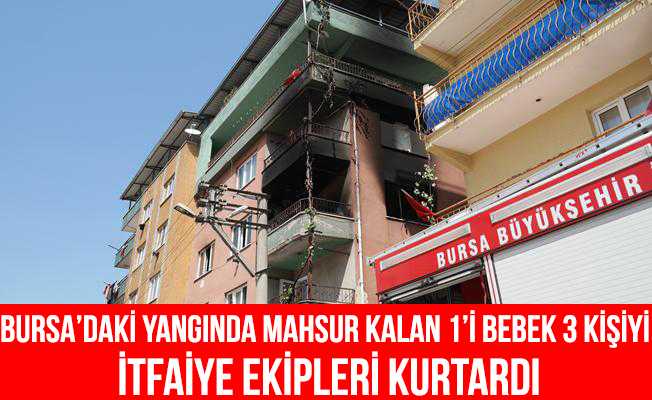 Bursa#039;da dikkaldırım#039;da apartman yangını