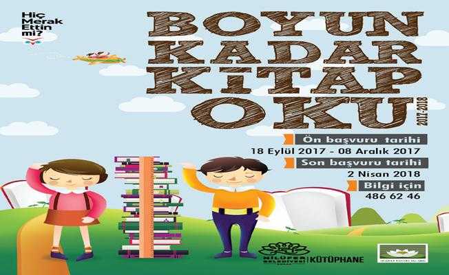 Boyun Kadar Kitap Oku” ile öğrenciler kitap kurdu olacak