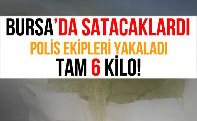 Bursa#039;daki Uyuşturucu Operasyonunda 6 Kilo Esrar Ele Geçirildi